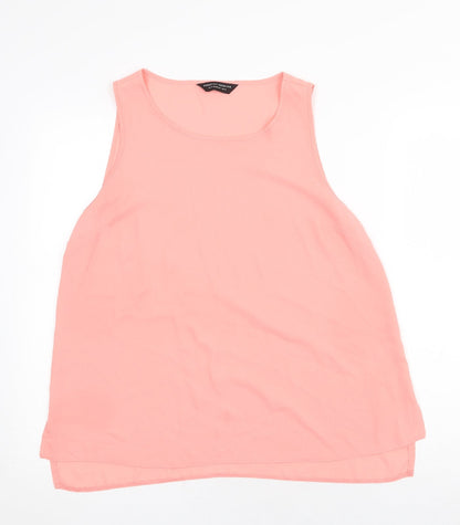 Womens UK Size 14 Dorothy Perkins Pink Basic Tank