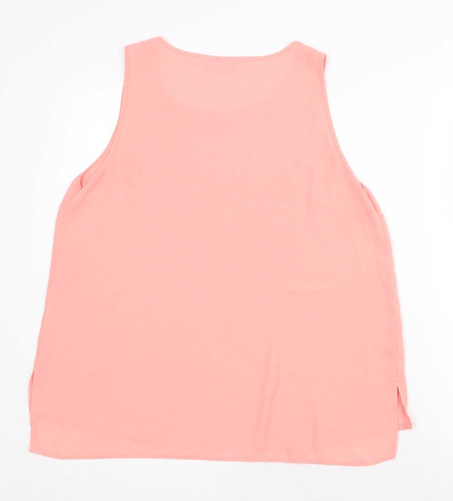 Womens UK Size 14 Dorothy Perkins Pink Basic Tank