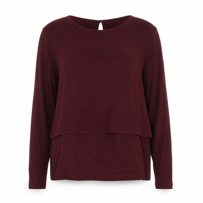 Womens UK Size 8 Warehouse Red Basic Blouse