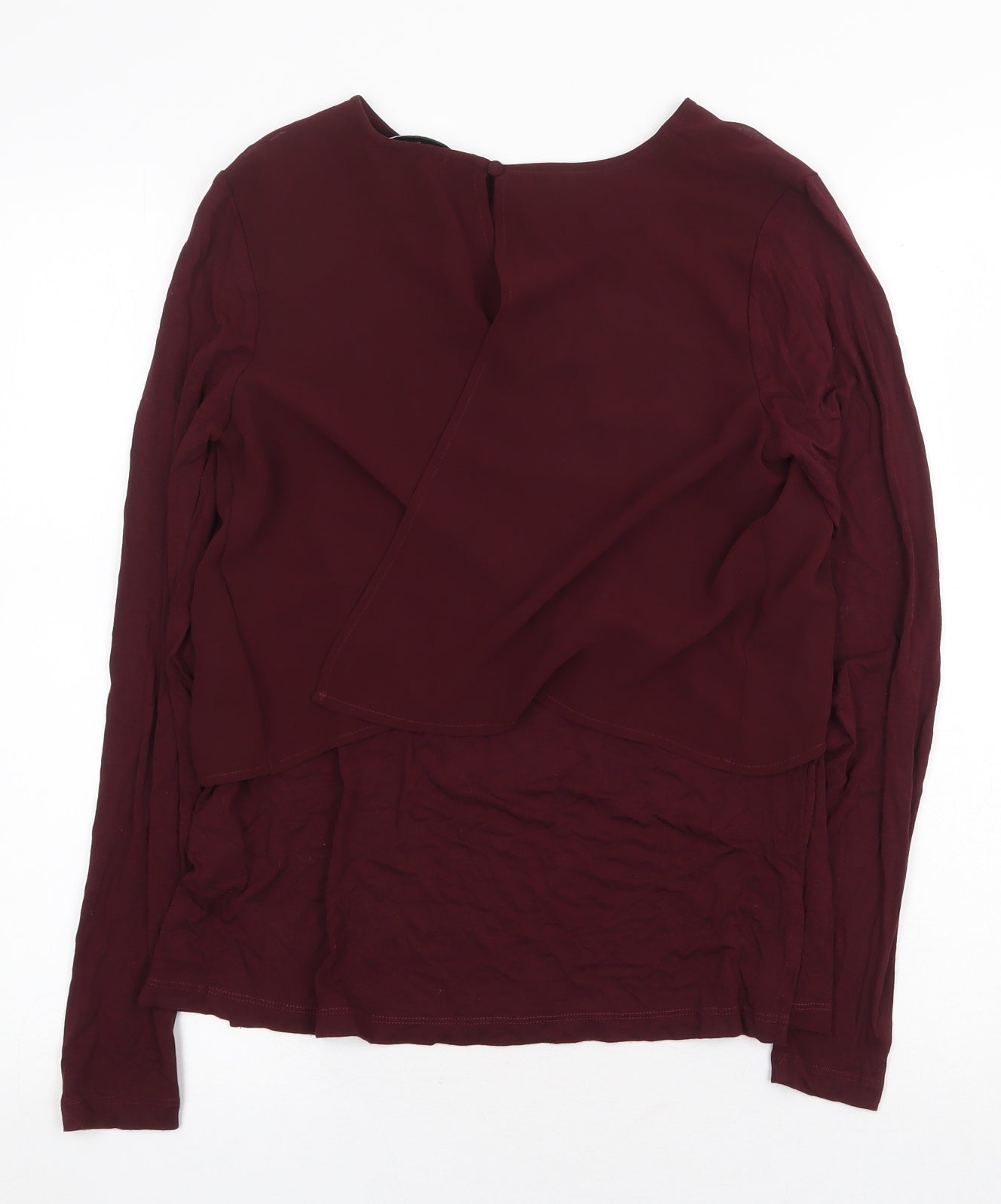 Womens UK Size 8 Warehouse Red Basic Blouse