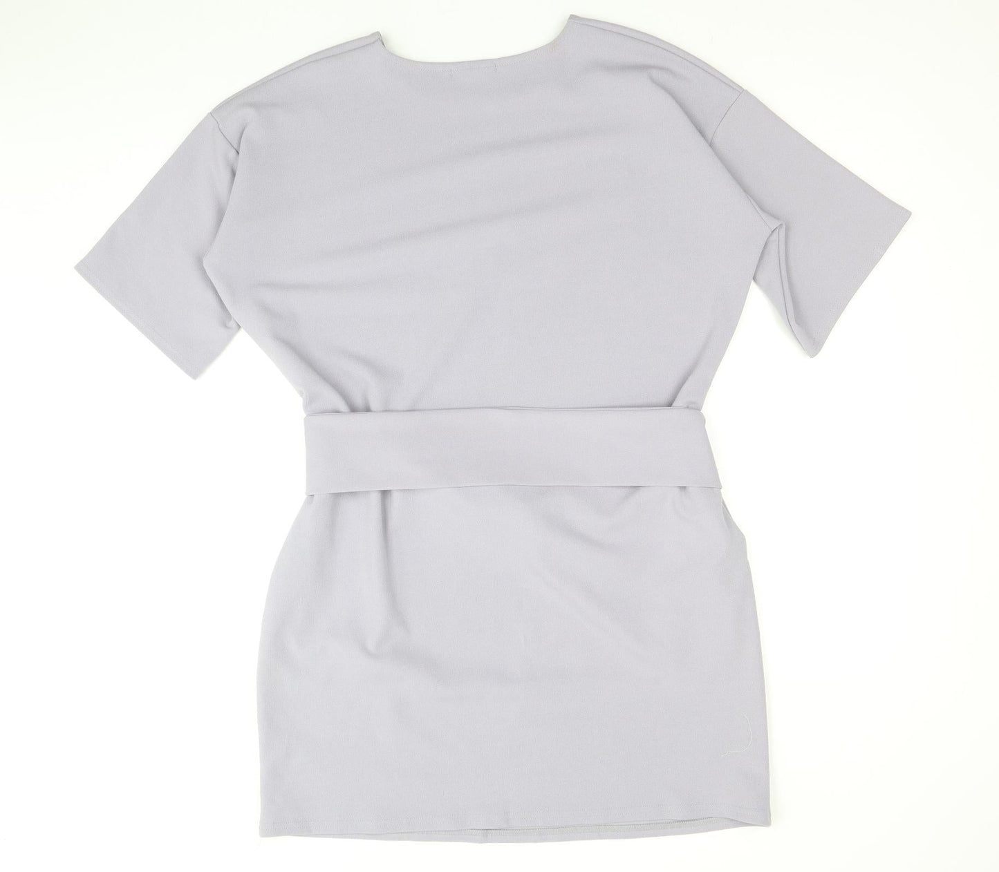 Boohoo Womens Blue Polyester Shift Size 10 Boat Neck Pullover