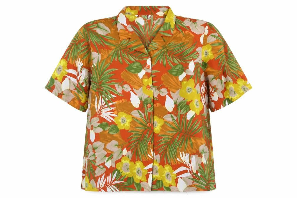 Womens UK Size 16 Preworn Multicoloured Basic Button-Up