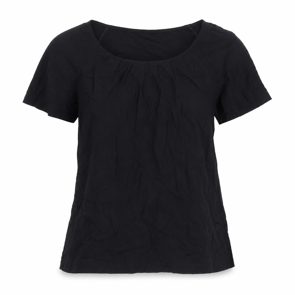 Womens UK Size S Wallis Black Basic T-Shirt