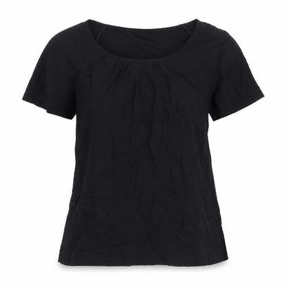 Womens UK Size S Wallis Black Basic T-Shirt