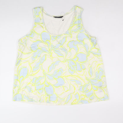 Womens UK Size 12 Marks and Spencer White Basic Tank