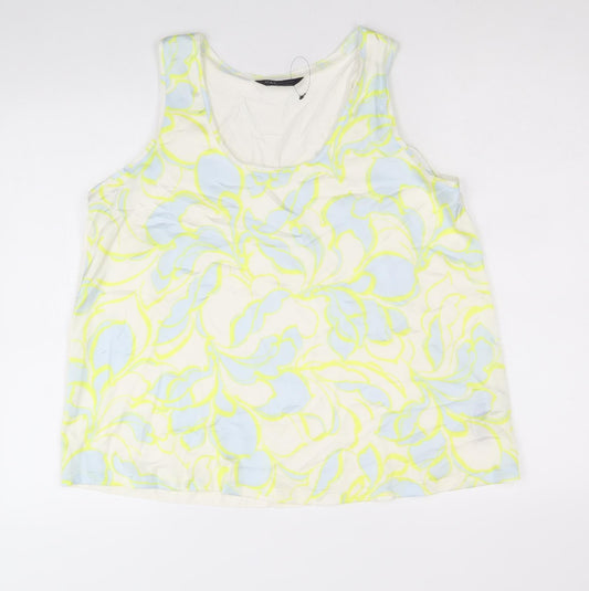 Womens UK Size 12 Marks and Spencer White Basic Tank