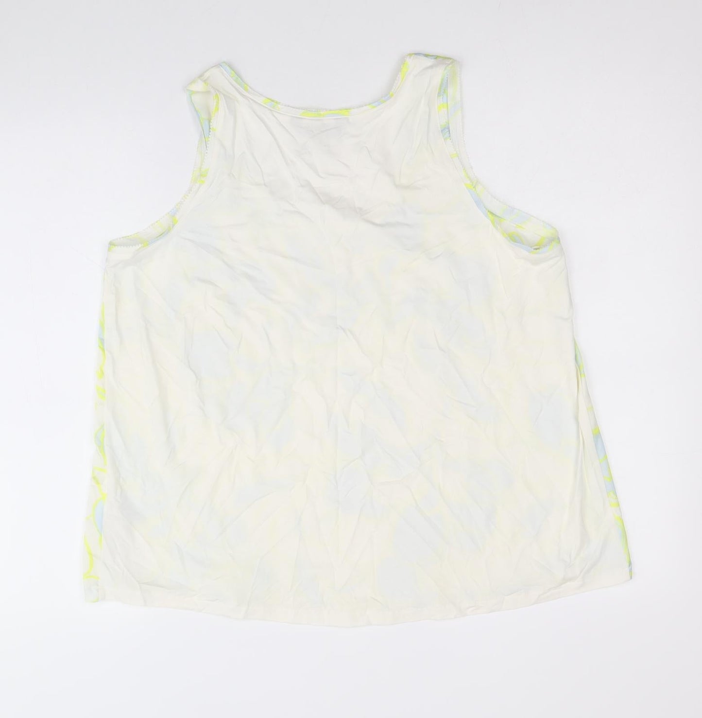 Womens UK Size 12 Marks and Spencer White Basic Tank