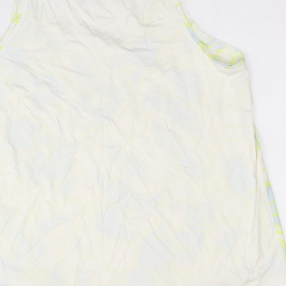 Womens UK Size 12 Marks and Spencer White Basic Tank