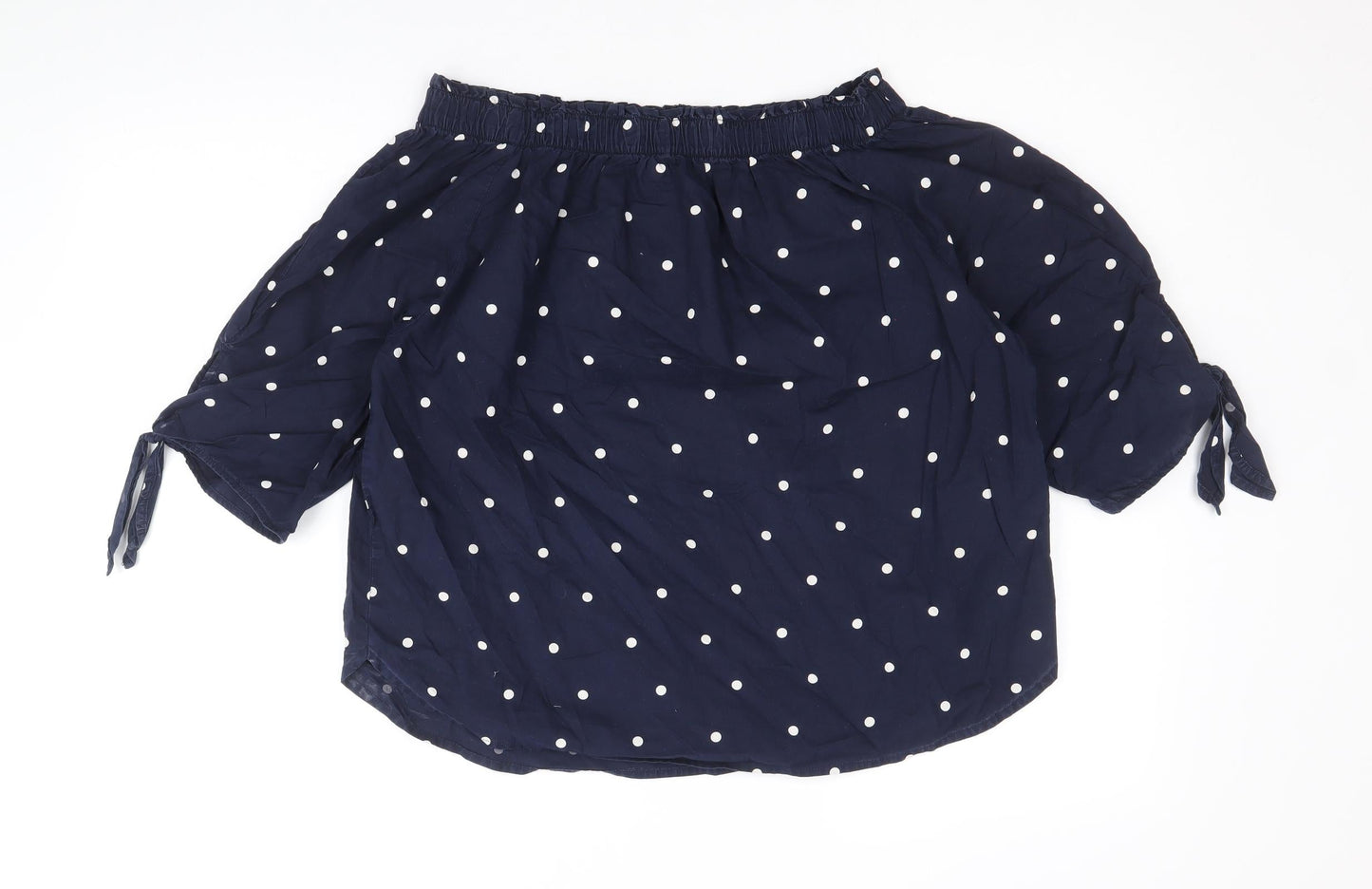 Womens UK Size 8 H&M Blue Basic Blouse