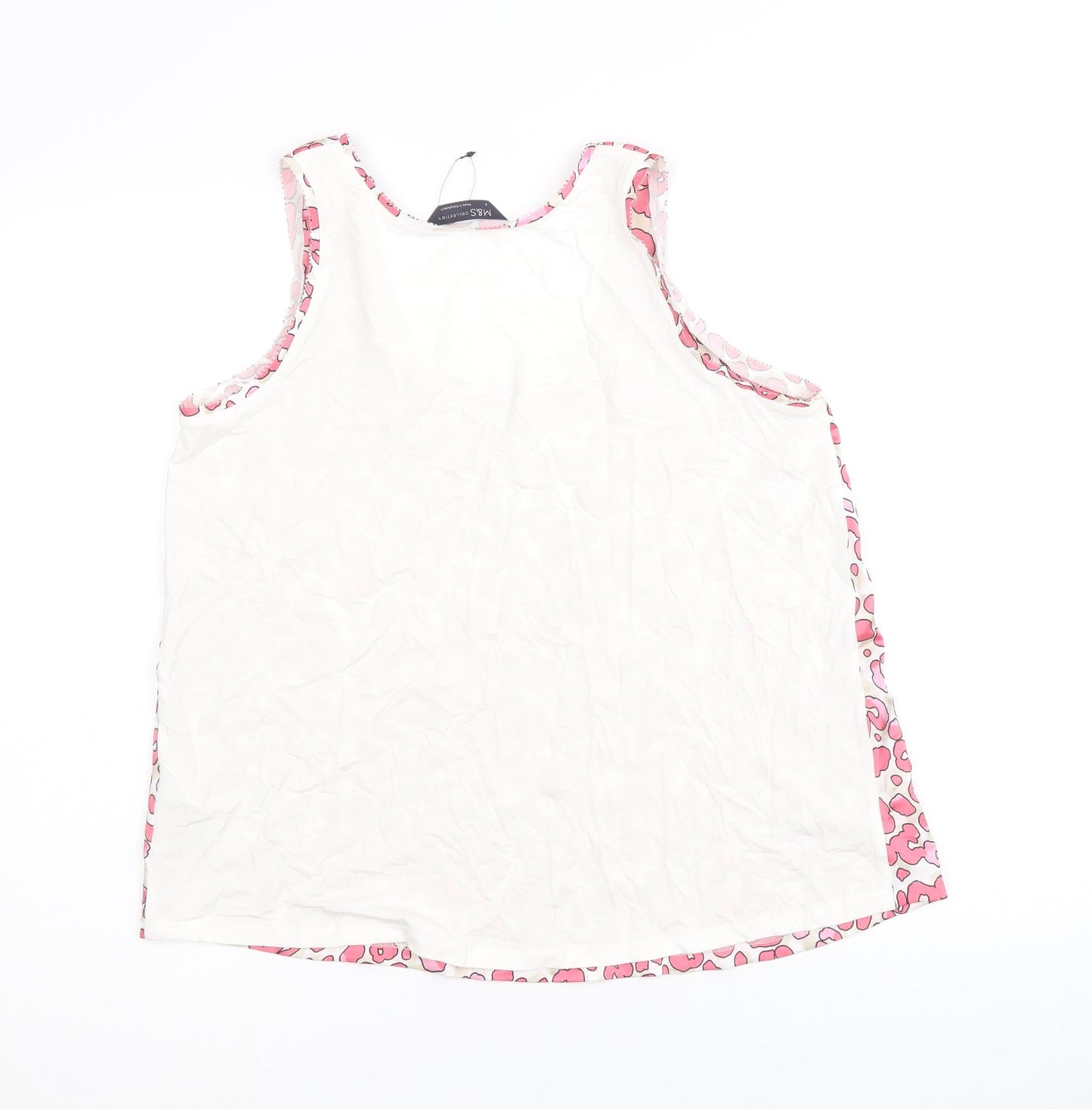 Womens UK Size 8 Marks and Spencer Pink Basic Tank