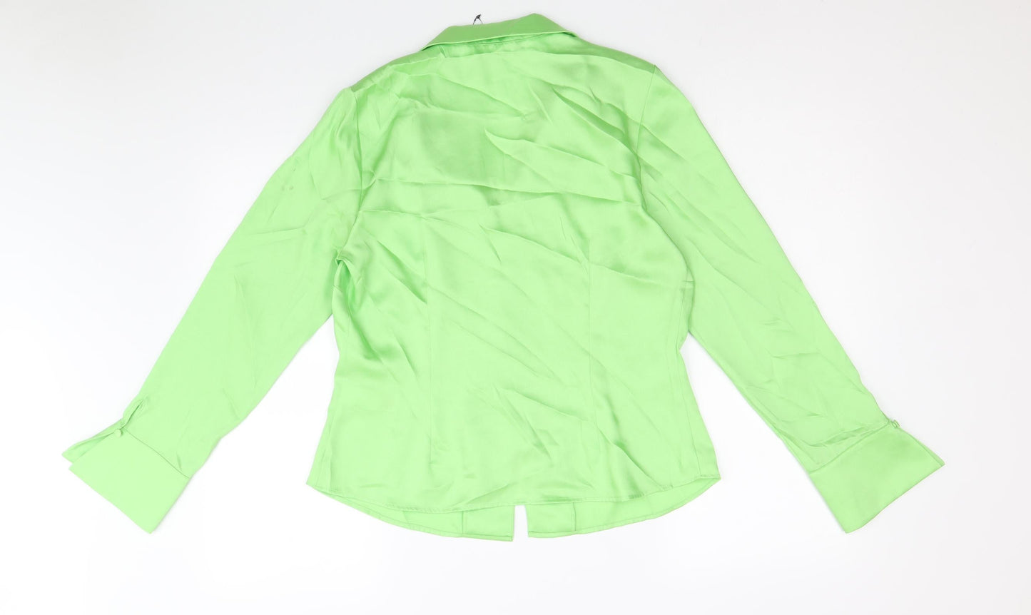 Womens UK Size 12 Marks and Spencer Green Basic Button-Up