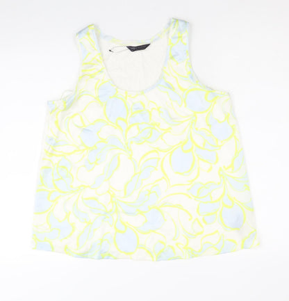 Womens UK Size 10 Marks and Spencer White Basic Tank