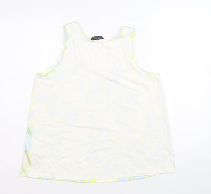 Womens UK Size 10 Marks and Spencer White Basic Tank