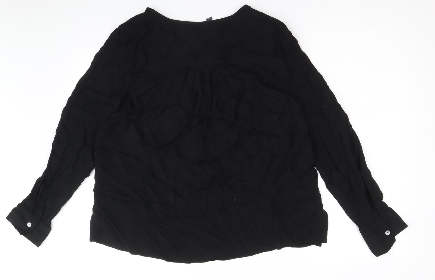 Womens UK Size 10 Marks and Spencer Black Basic Blouse