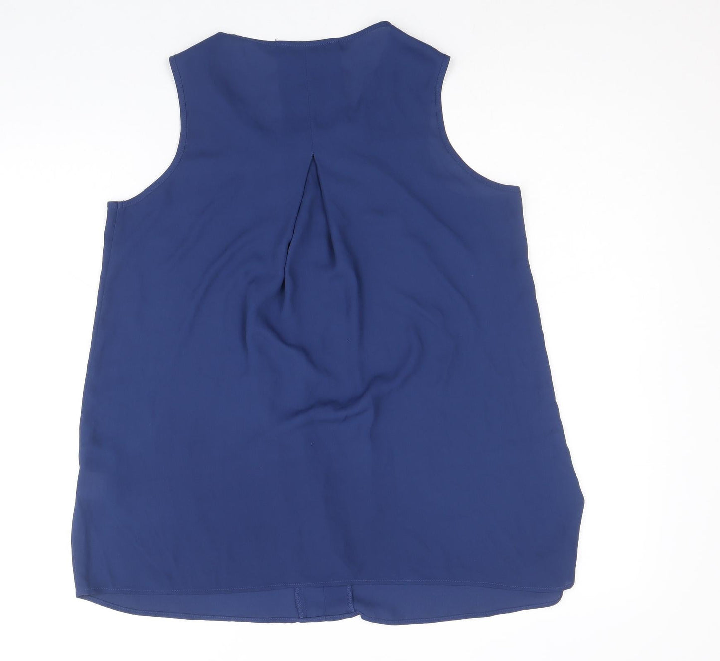 Womens UK Size S Rose & Olive Blue Basic Tank