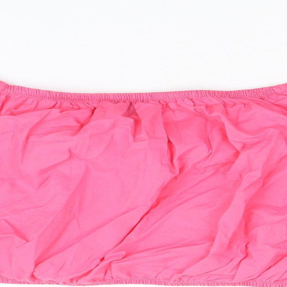 Womens UK Size 18 Marks and Spencer Pink Cropped Blouse