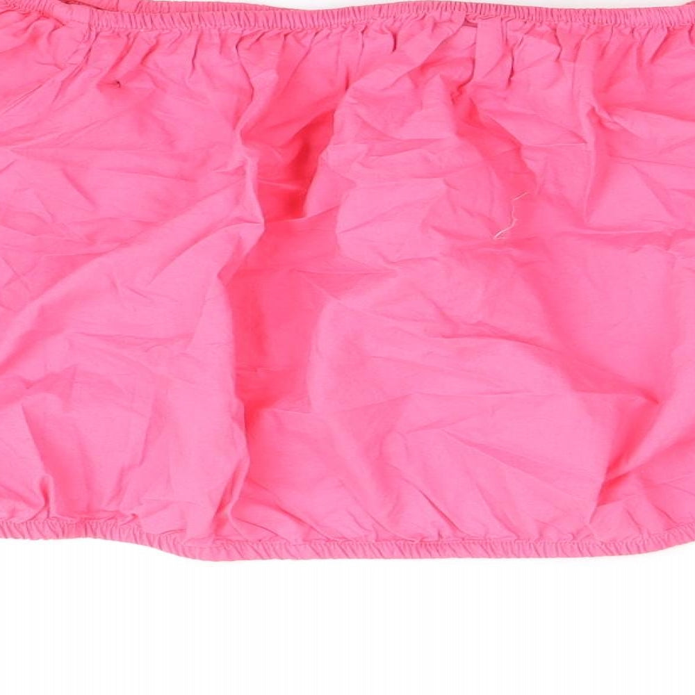 Womens UK Size 18 Marks and Spencer Pink Cropped Blouse