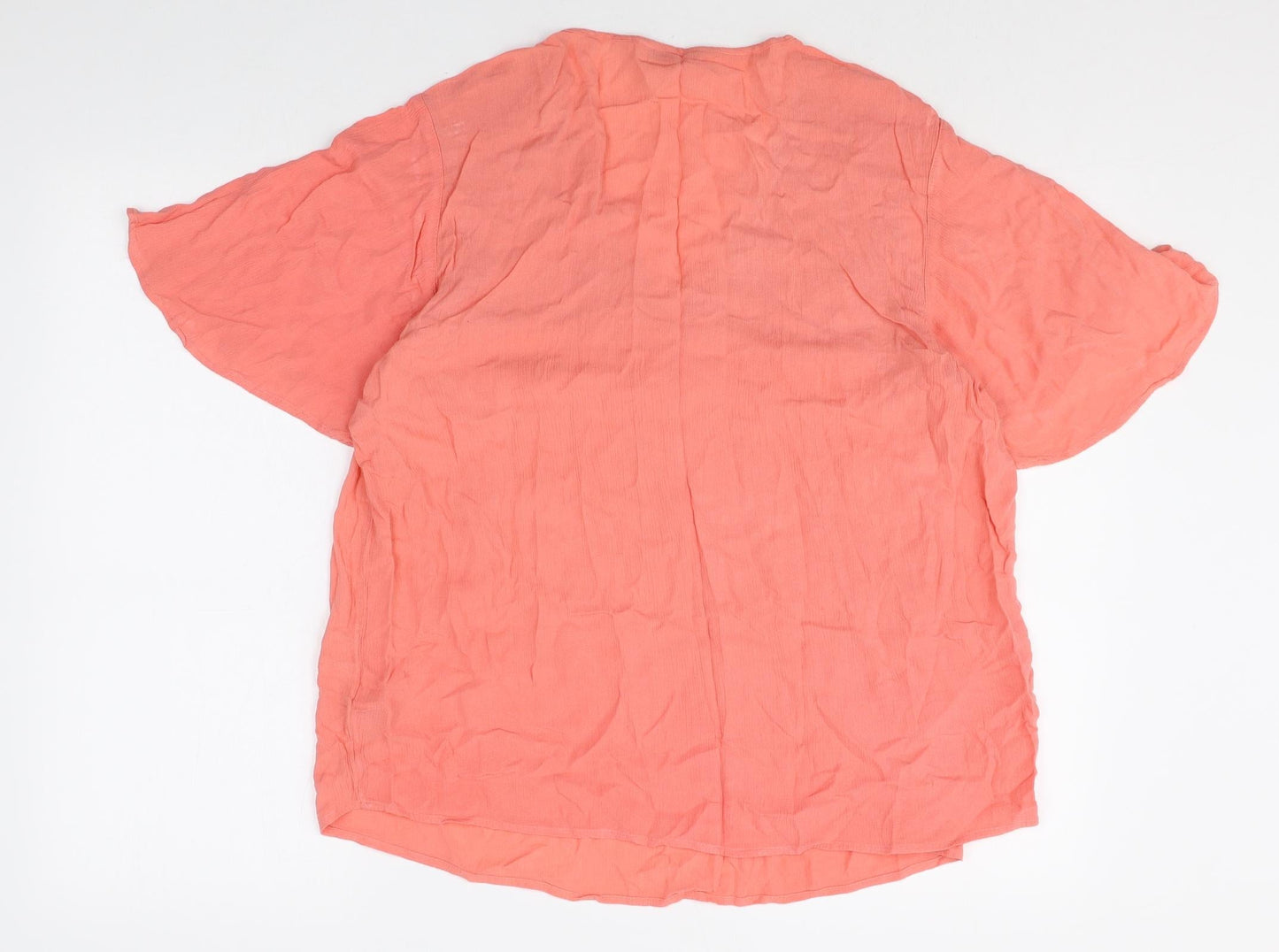 Womens UK Size 14 Marks and Spencer Pink Basic T-Shirt
