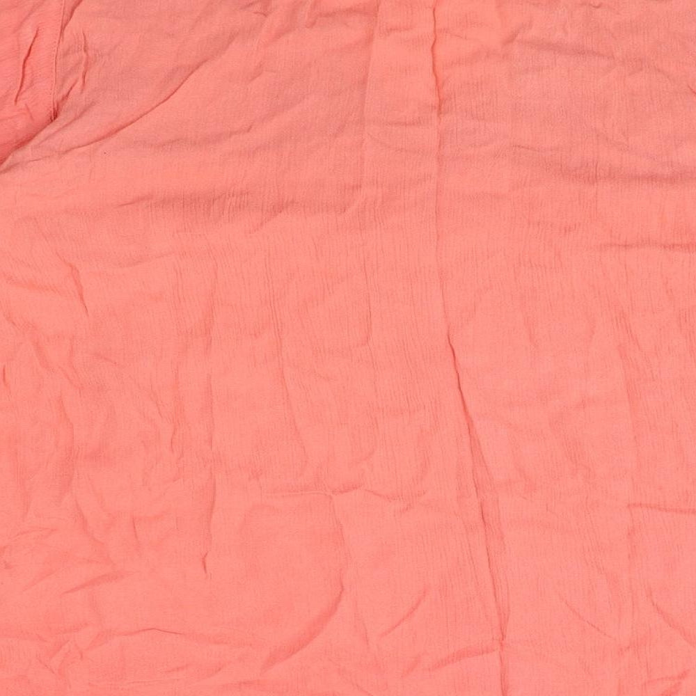 Womens UK Size 14 Marks and Spencer Pink Basic T-Shirt