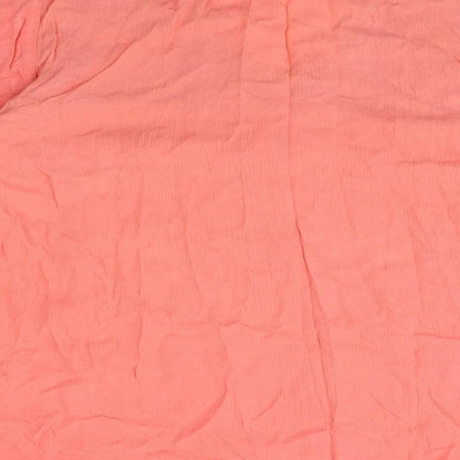 Womens UK Size 14 Marks and Spencer Pink Basic T-Shirt