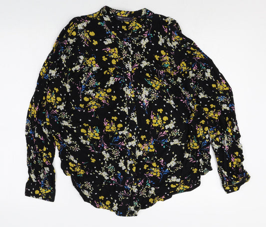 Womens UK Size 8 Marks and Spencer Multicoloured Basic Button-Up