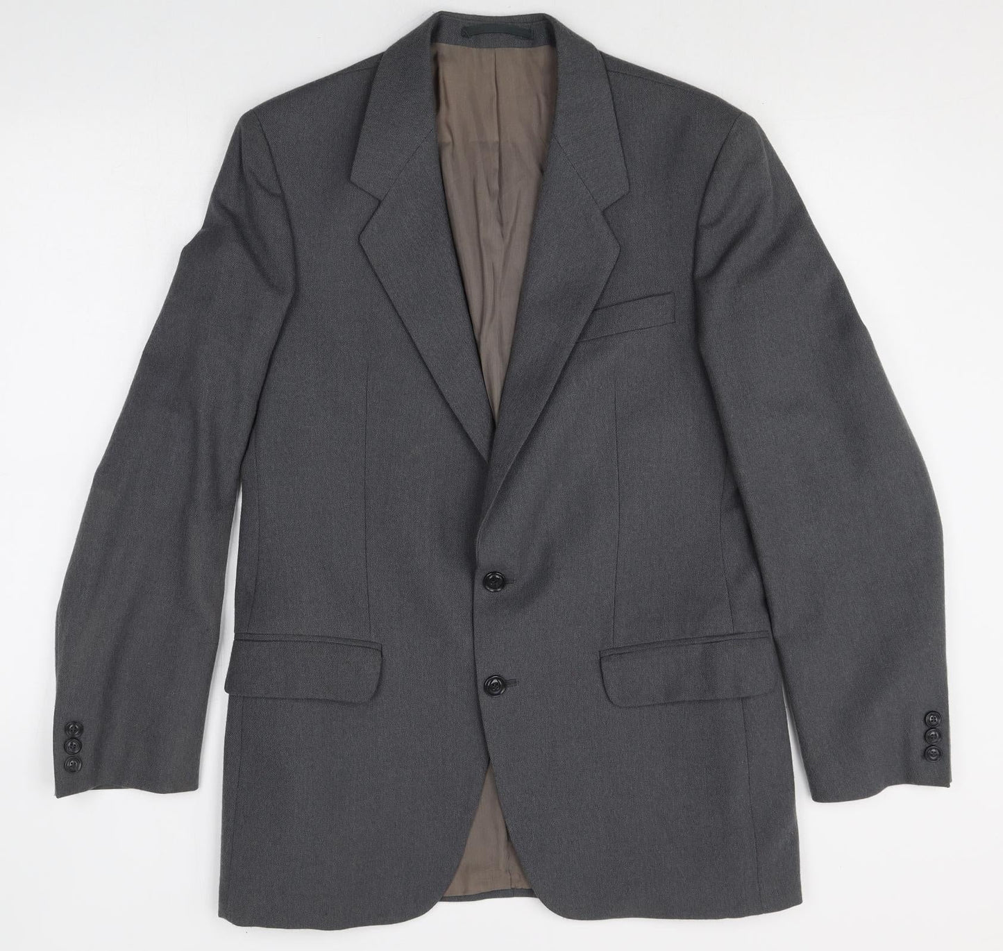 Mens UK Size 40 Preworn Regular Grey Suit Jacket