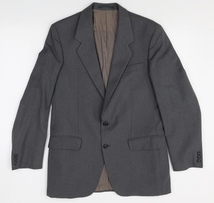 Mens UK Size 40 Preworn Regular Grey Suit Jacket