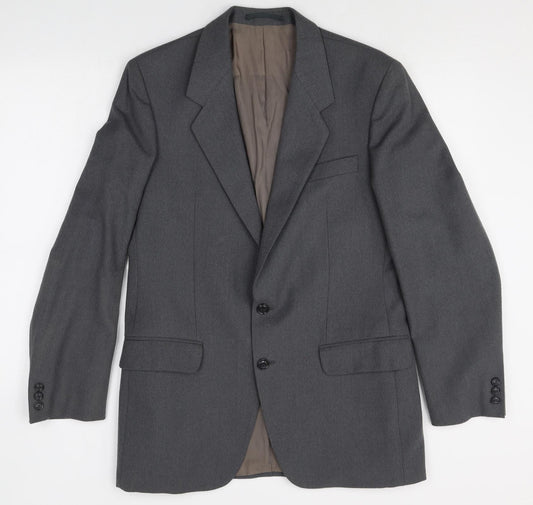 Mens UK Size 40 Preworn Regular Grey Suit Jacket