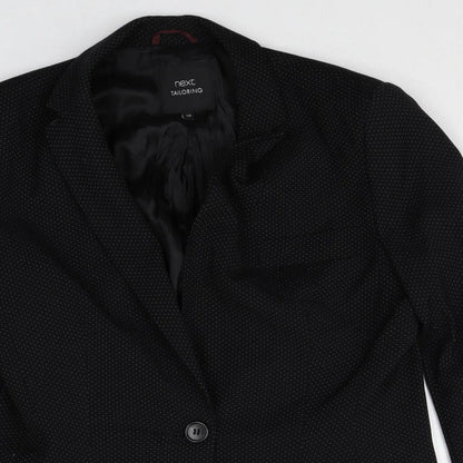 NEXT Womens Beige Geometric Polyester Jacket Blazer Size 10