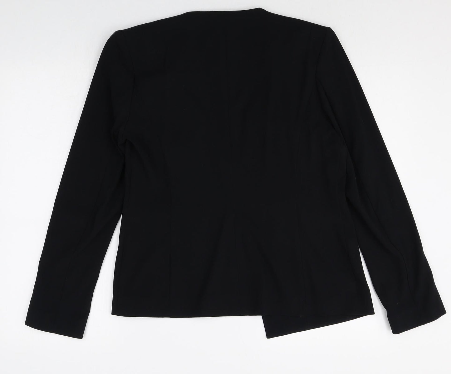 Marks and Spencer Womens Black Polyester Jacket Blazer Size 12
