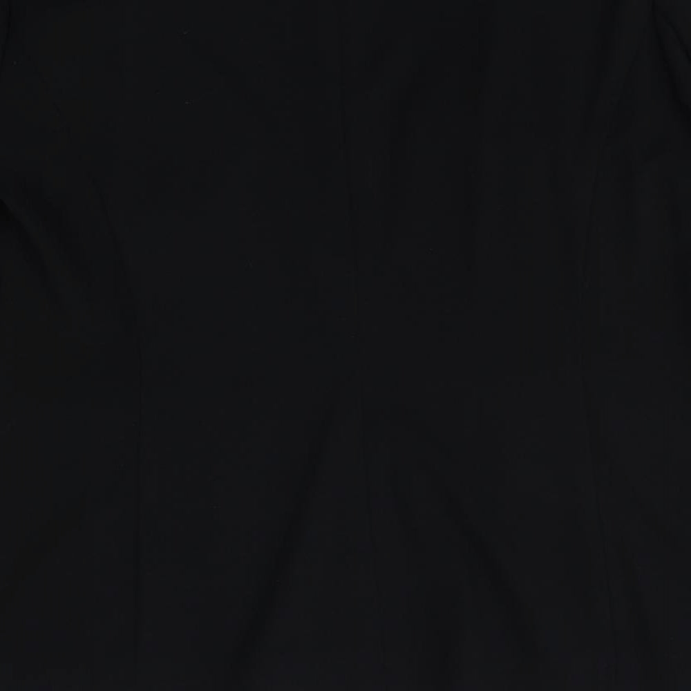Marks and Spencer Womens Black Polyester Jacket Blazer Size 12