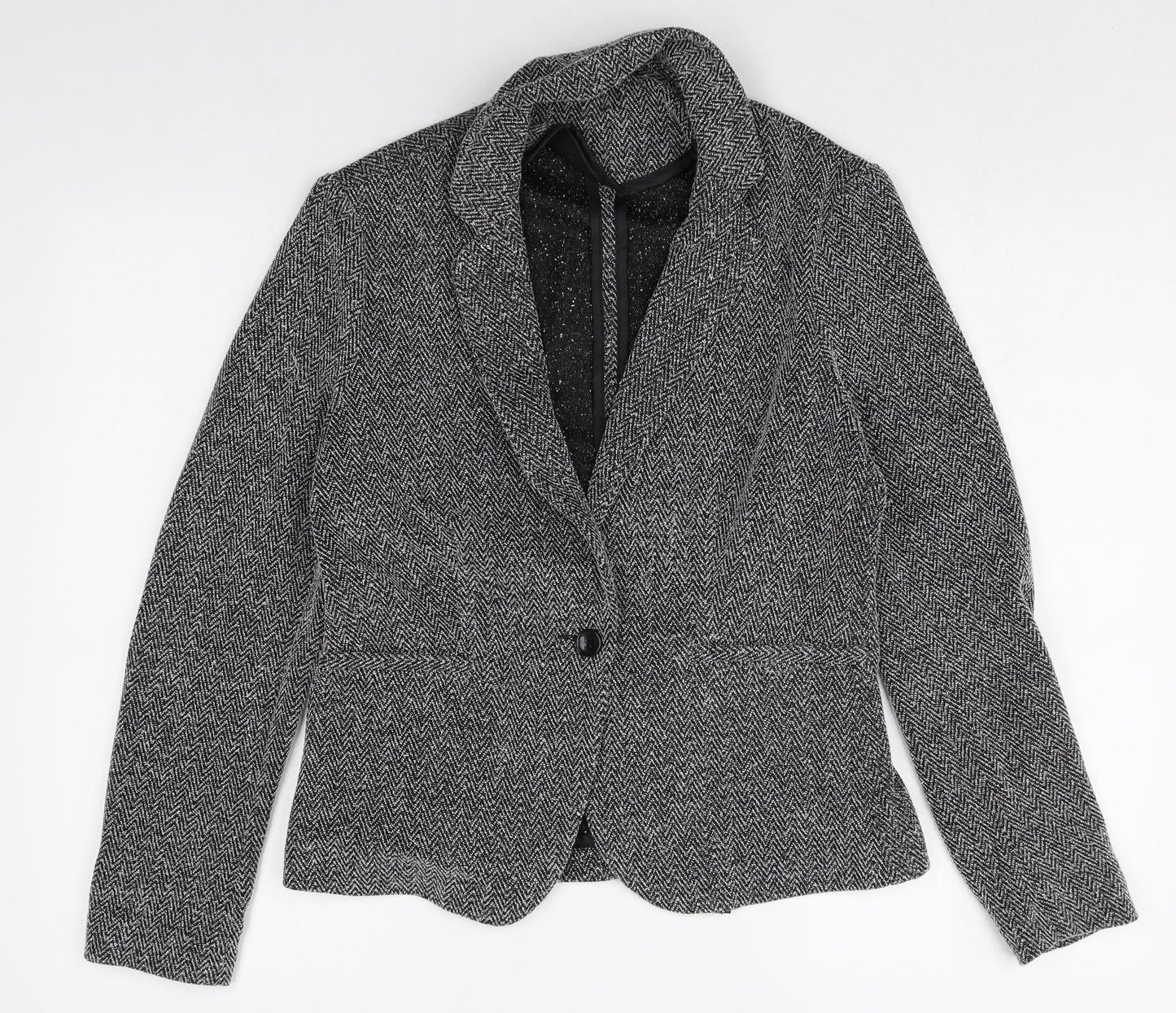 New Look Womens Green Polyester Jacket Blazer Size 10