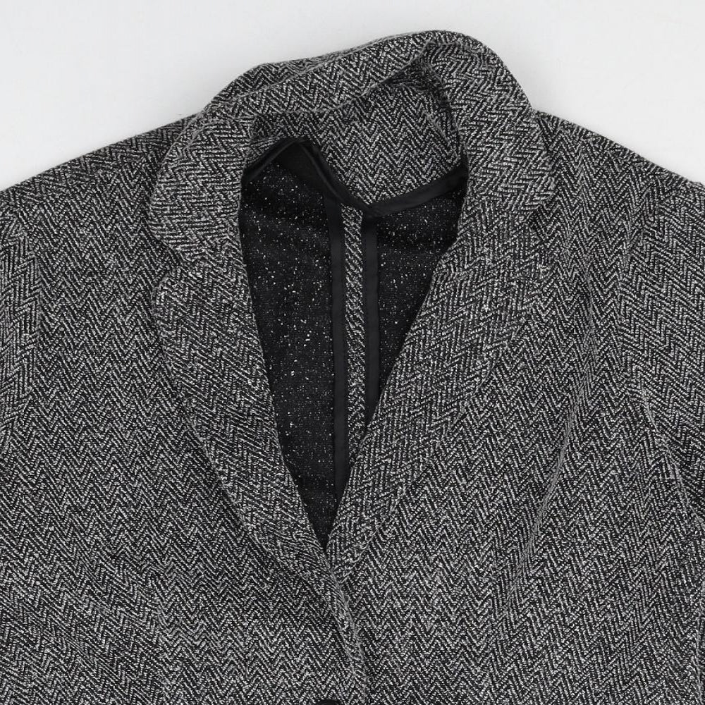 New Look Womens Green Polyester Jacket Blazer Size 10