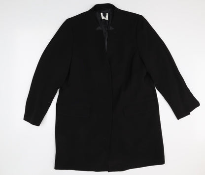 H&M Womens Beige Polyester Jacket Blazer Size 14