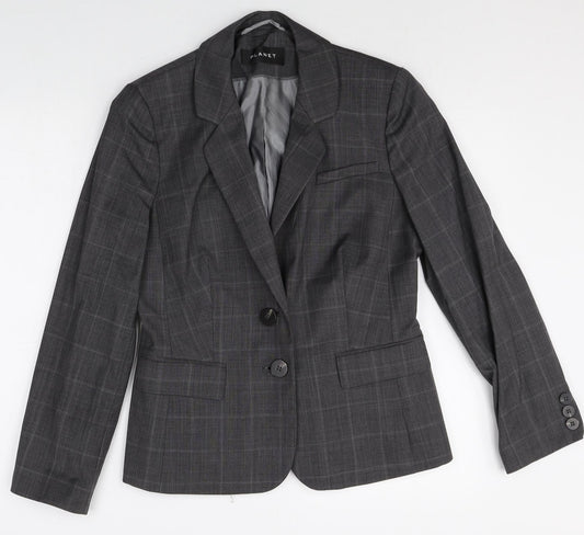Womens UK Size 8 Planet Regular Grey Blazer