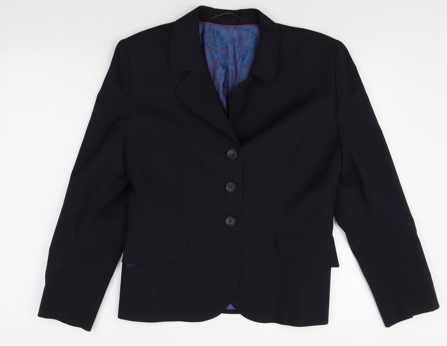 Womens UK Size 12 Wardrobe Regular Black Blazer