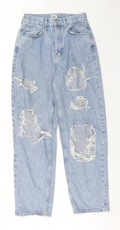 BDG Womens Blue Cotton Straight Jeans Size 28 in Regular Zip