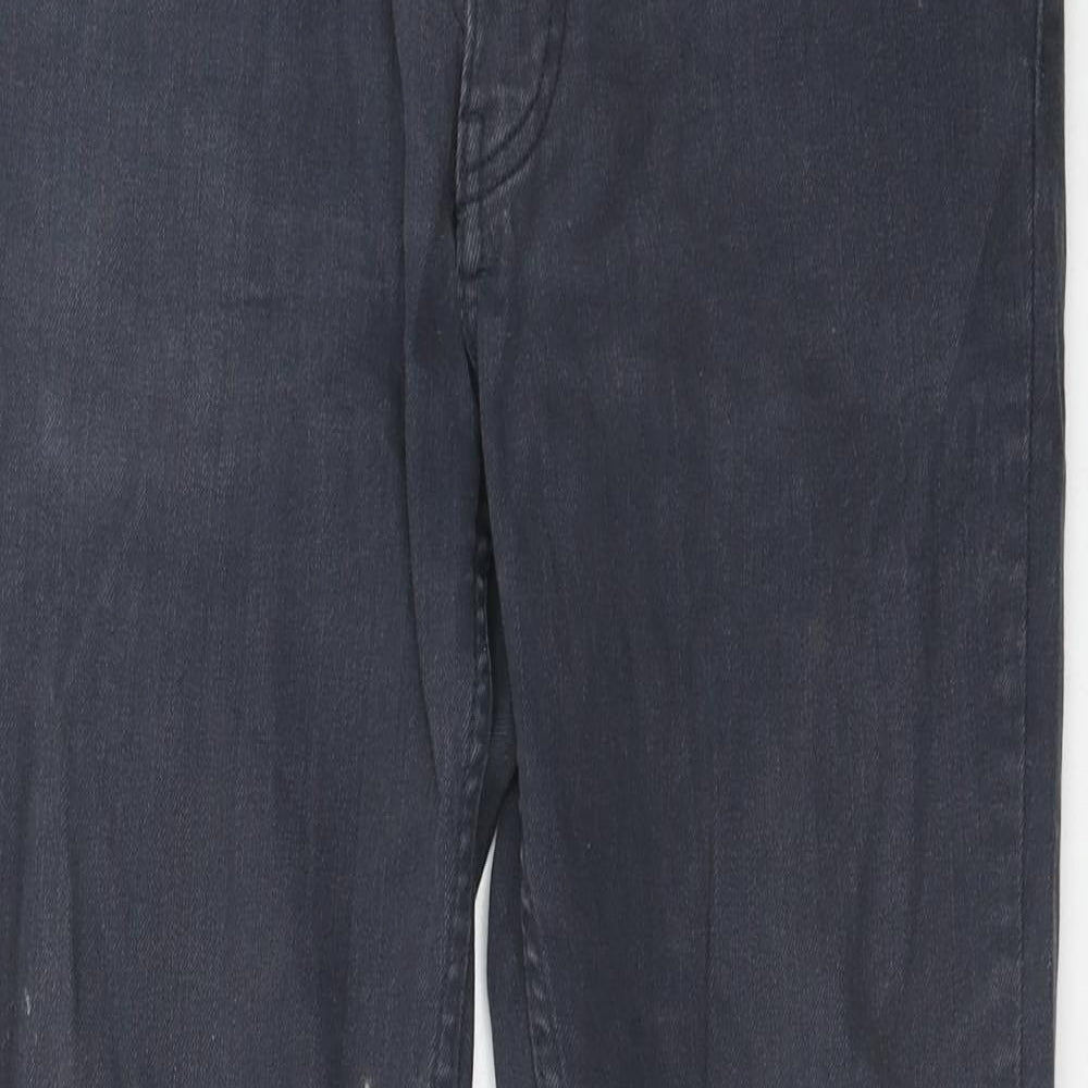 H&M Mens Blue Cotton Skinny Jeans Size 30 in Regular Zip