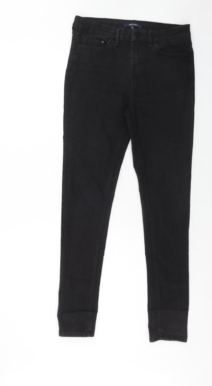 Womens UK Size 10 Waven Regular Fit Skinny Blue Jeans