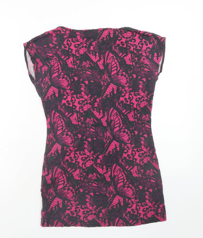 Womens UK Size 10 NEXT Pink Basic T-Shirt