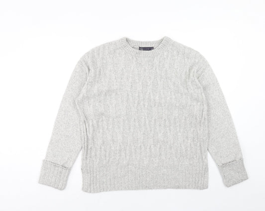 Womens UK Size M Marks and Spencer Grey Pullover Jumper