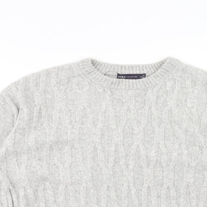 Womens UK Size M Marks and Spencer Grey Pullover Jumper