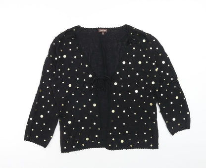 Womens UK Size 12 Phase Eight Black Cardigan Jumper