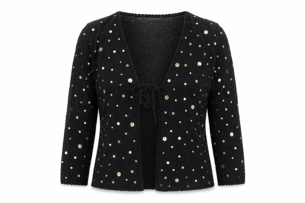 Womens UK Size 12 Phase Eight Black Cardigan Jumper