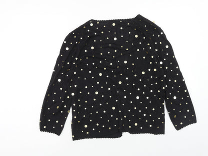 Womens UK Size 12 Phase Eight Black Cardigan Jumper