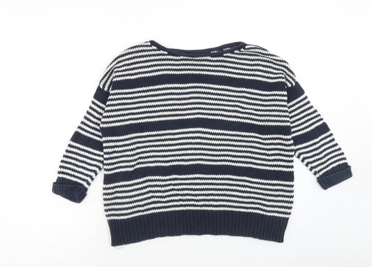Womens UK Size 10 Topshop Blue Pullover Jumper