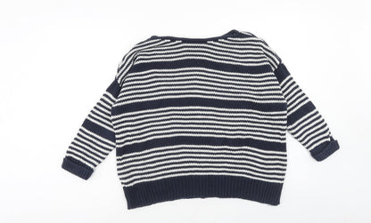 Womens UK Size 10 Topshop Blue Pullover Jumper