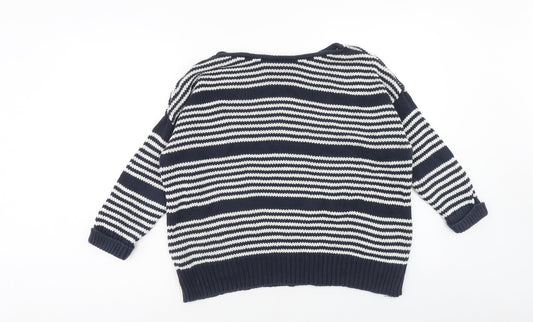 Womens UK Size 10 Topshop Blue Pullover Jumper
