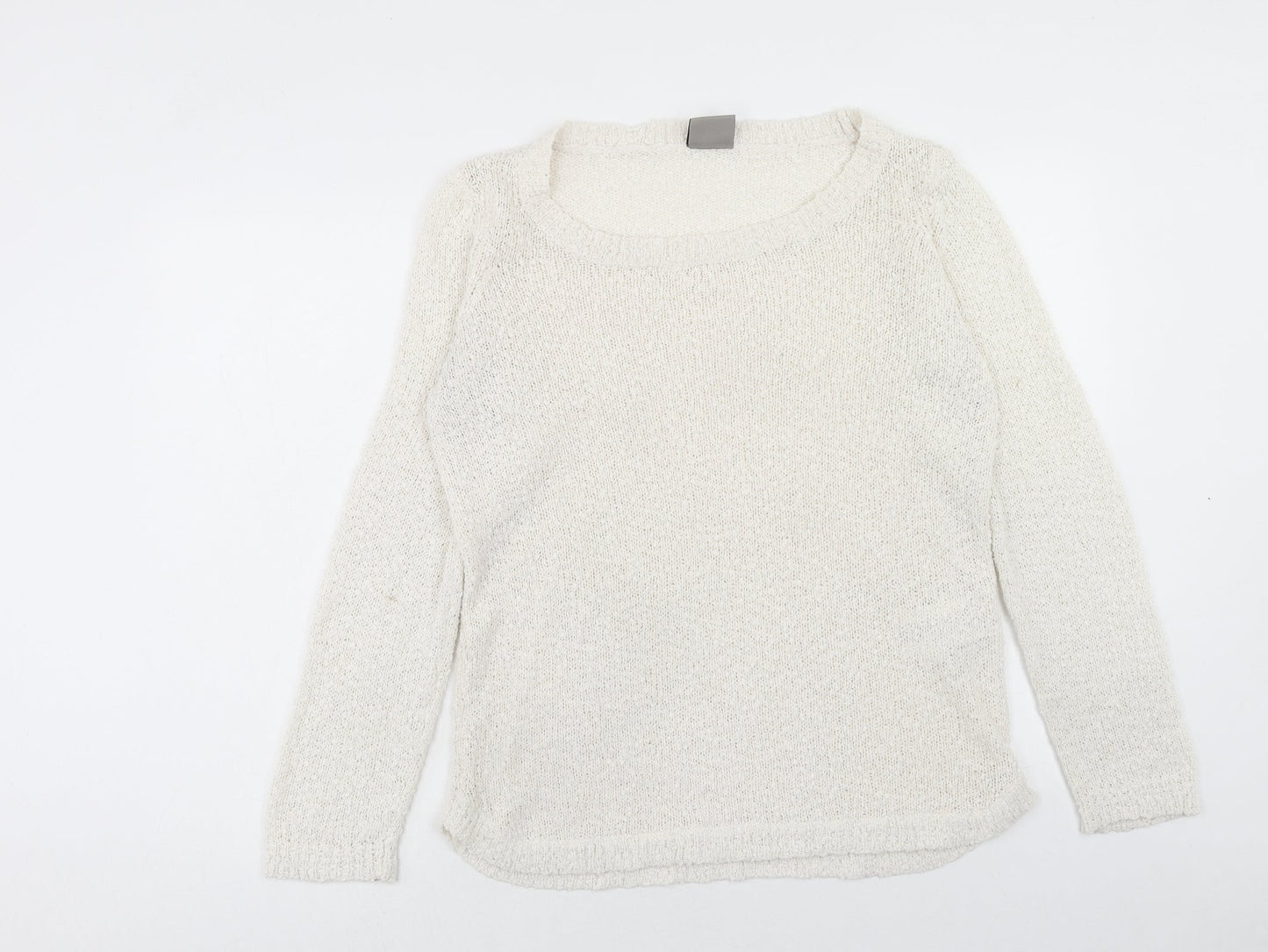 Womens UK Size L VERO MODA Ivory Pullover Jumper