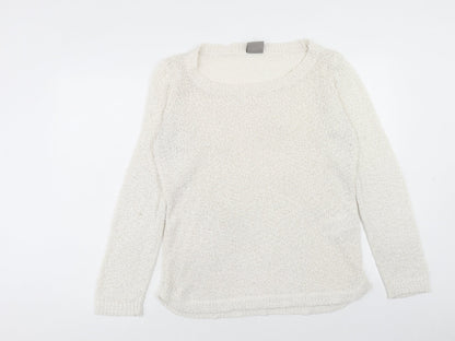 Womens UK Size L VERO MODA Ivory Pullover Jumper
